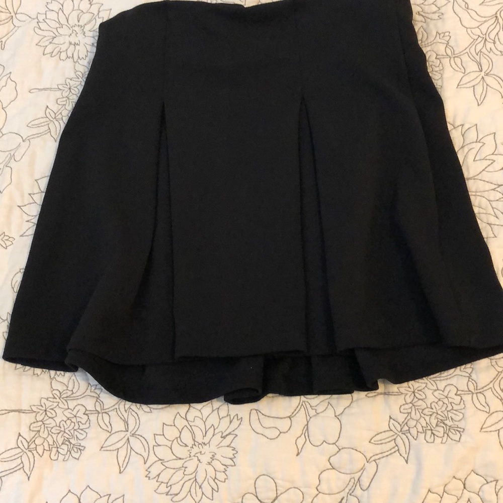 Black mini skirt